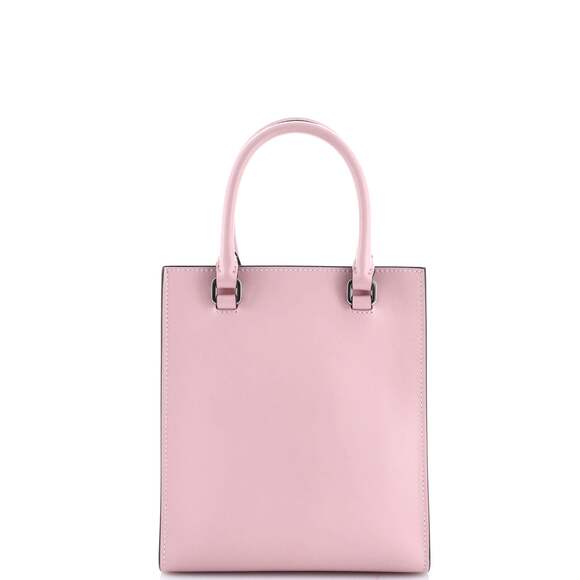 Prada Logo Drill Tote Leather Mini #187002P12B - Picture 4 of 7